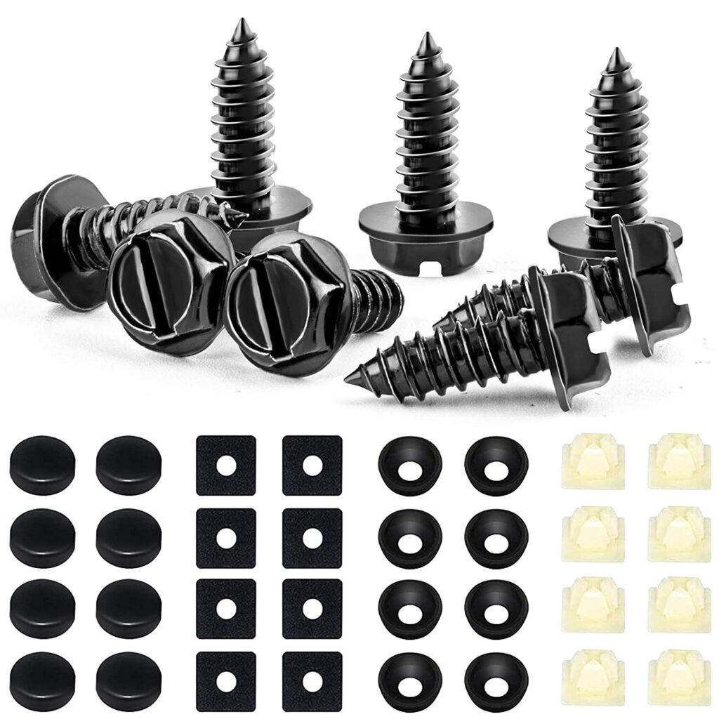 License Plate Screws and Caps 